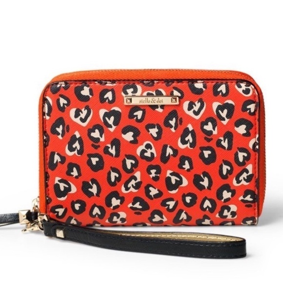 Stella & Dot Wild Hearts Tech Clutch - Picture 1 of 5